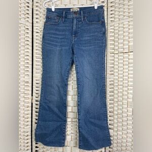 Madewell Women’s Mid Rise Kick Out Jeans Cut Off Size 27